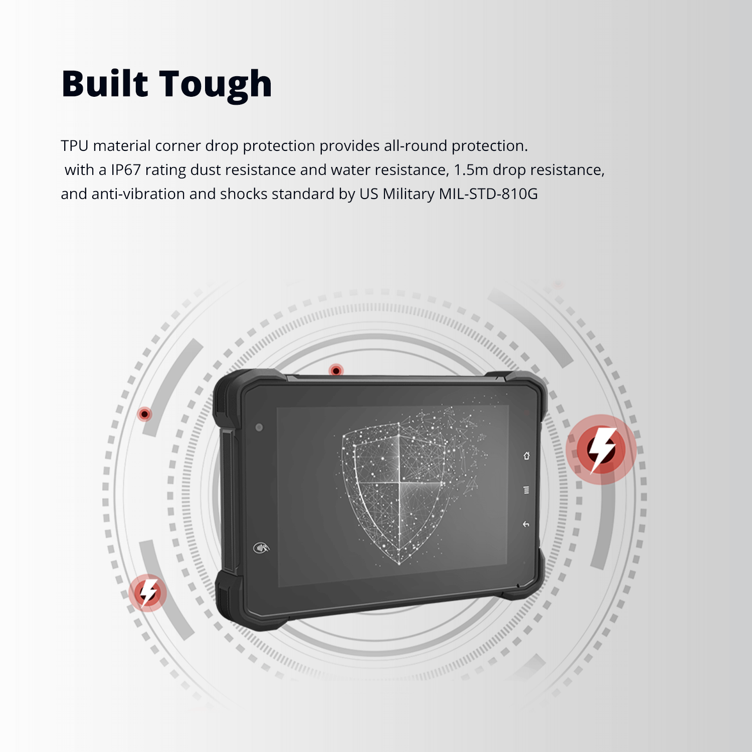 RuggEX VT-10 Pro In-Vehicle Rugged Tablet, Android, 10