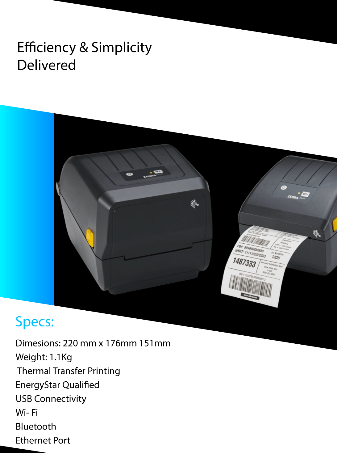 Zebra ZD230d Direct Thermal Printer