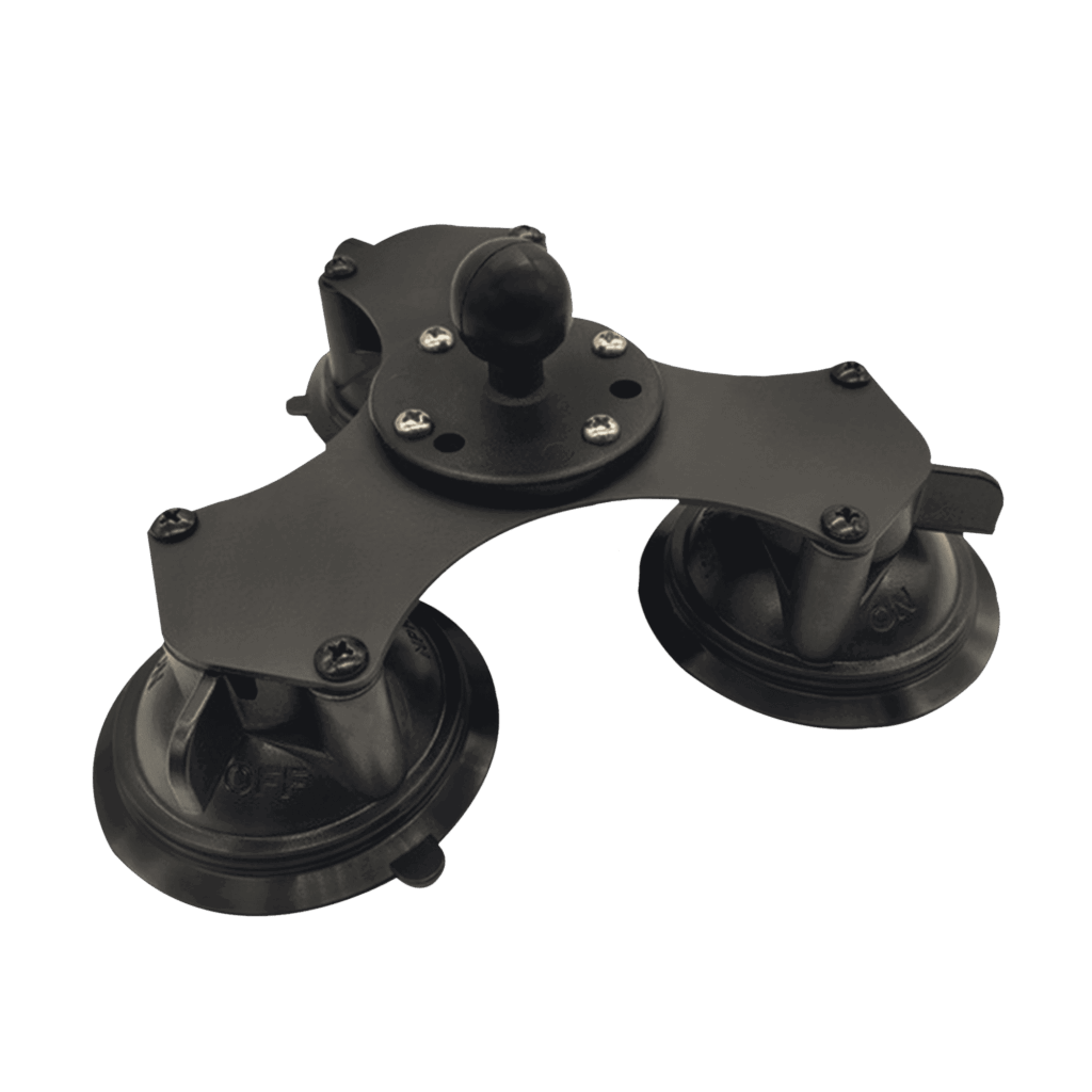 Rizzen Triple Suction Cup with 1,5 Round Ball Base