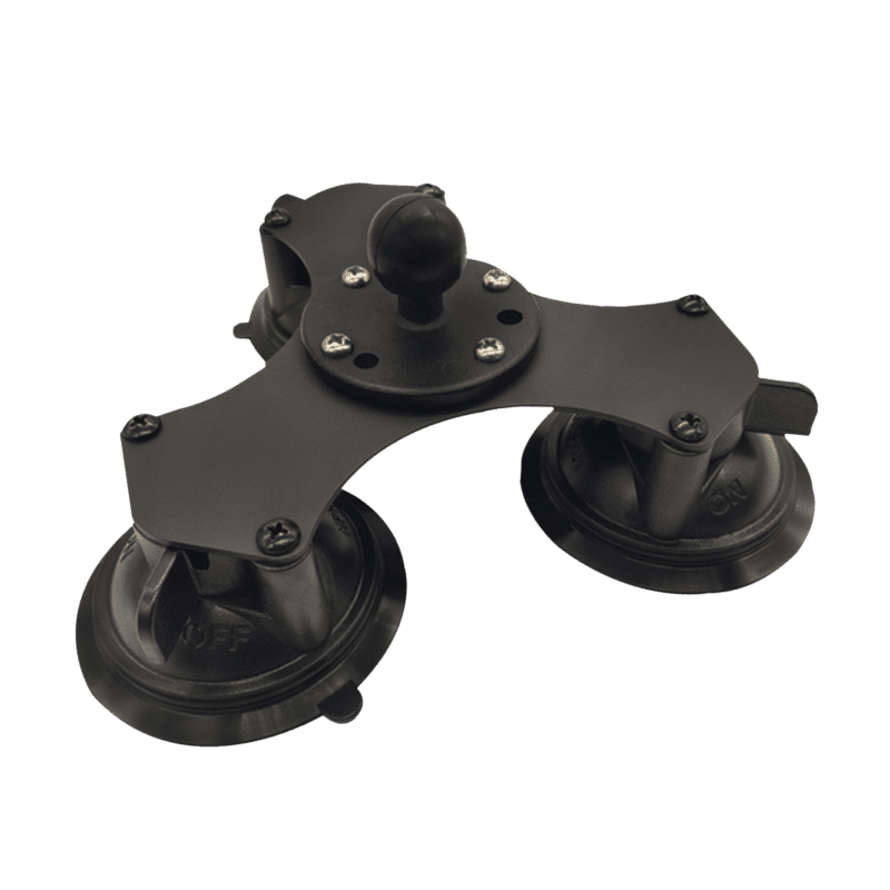 Rizzen Triple Suction Cup with 1,5 Round Ball Base