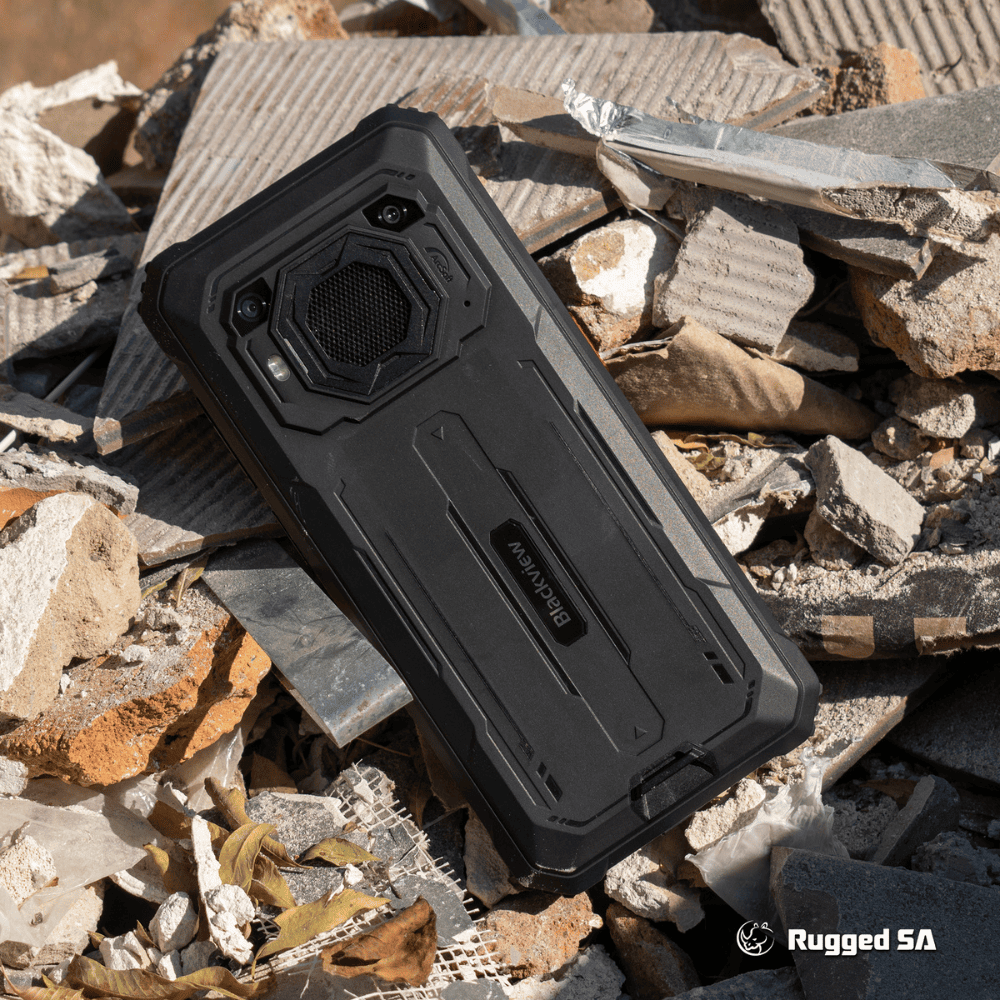 Blackview BV6200 Pro Rugged Phone in a Construction Site