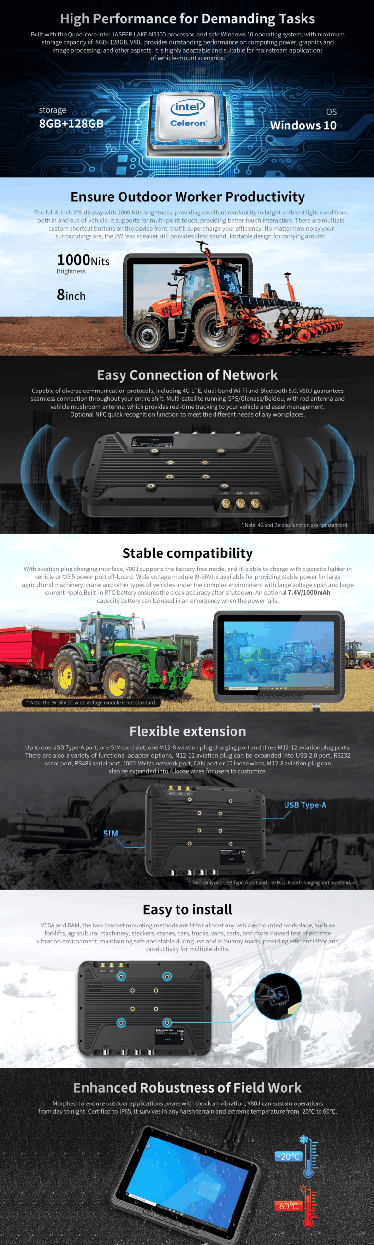 One Rugged V10J Vehicle PC