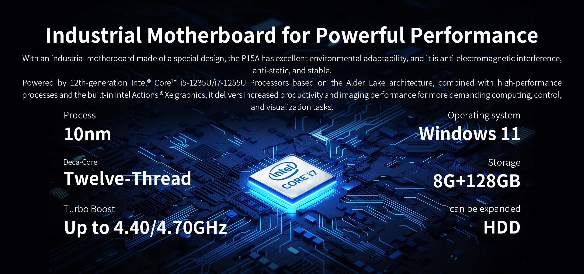 One Rugged Industrial Panel PC P15A
