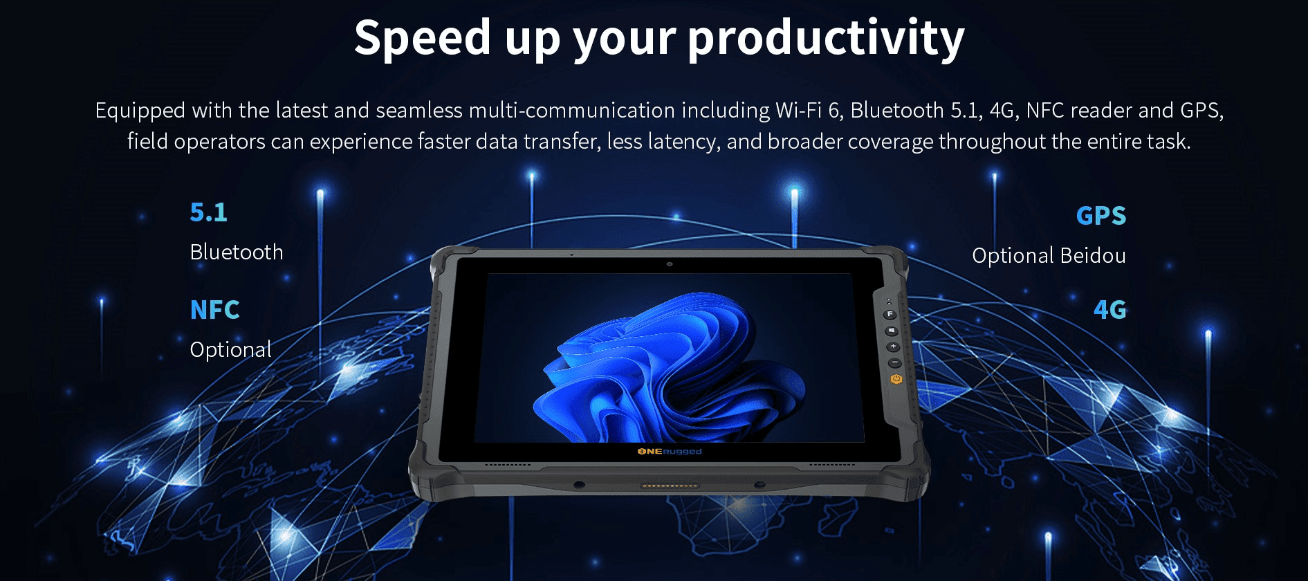 One Rugged M10A Rugged Tablet, Intel® Core™ i5-1235U Processor