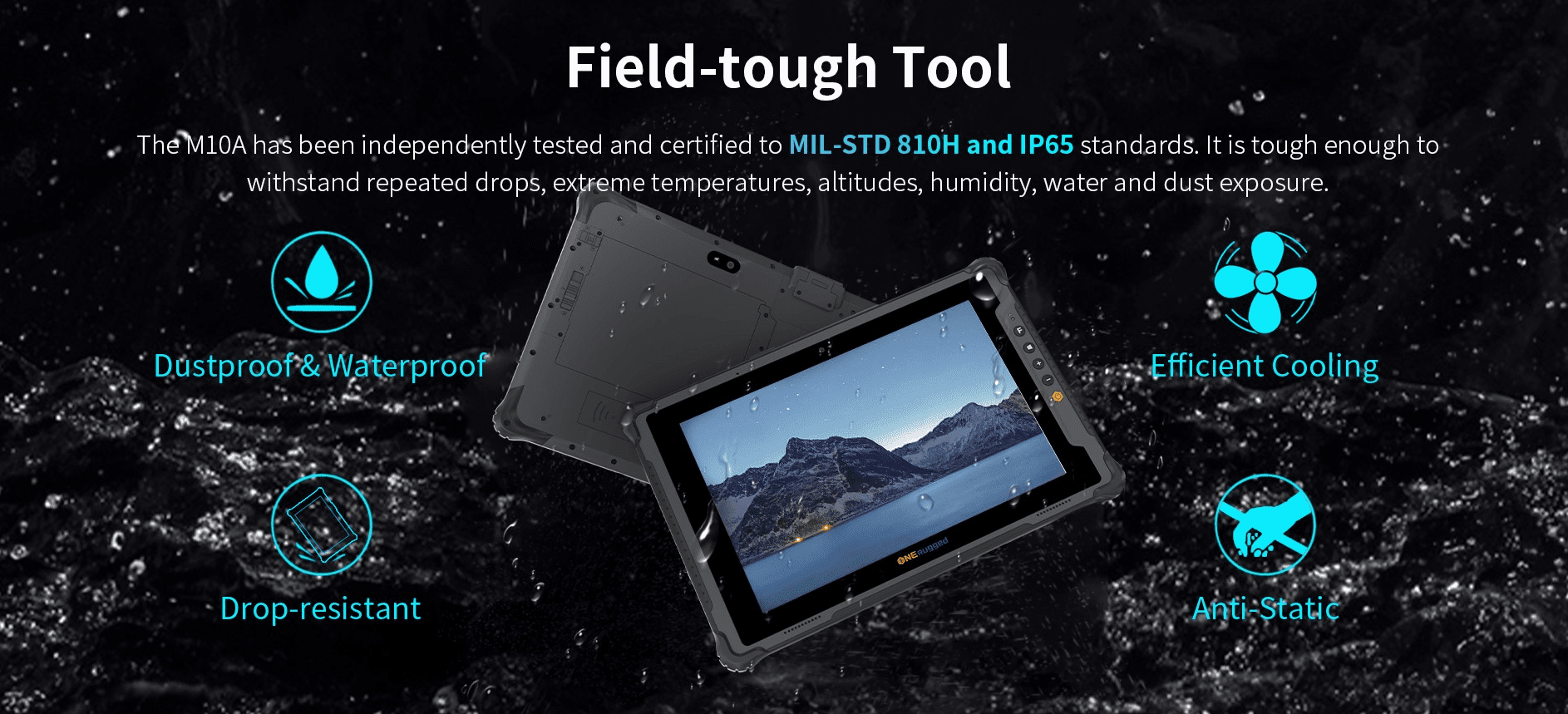 One Rugged M10A Rugged Tablet, Intel® Core™ i5-1235U Processor