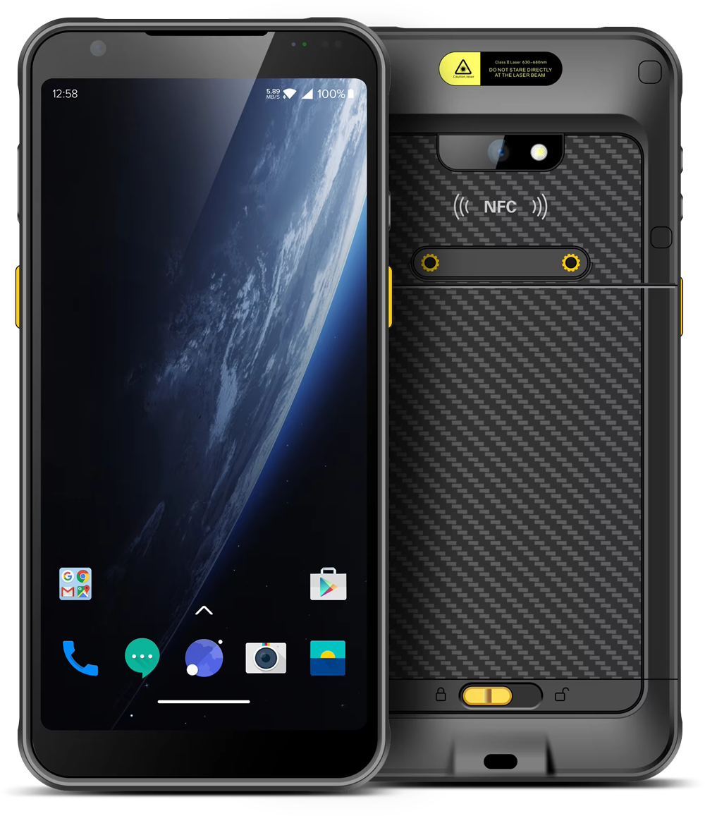 Chainway MC51 Rugged Barcode Scanner showing the front and back of the device.